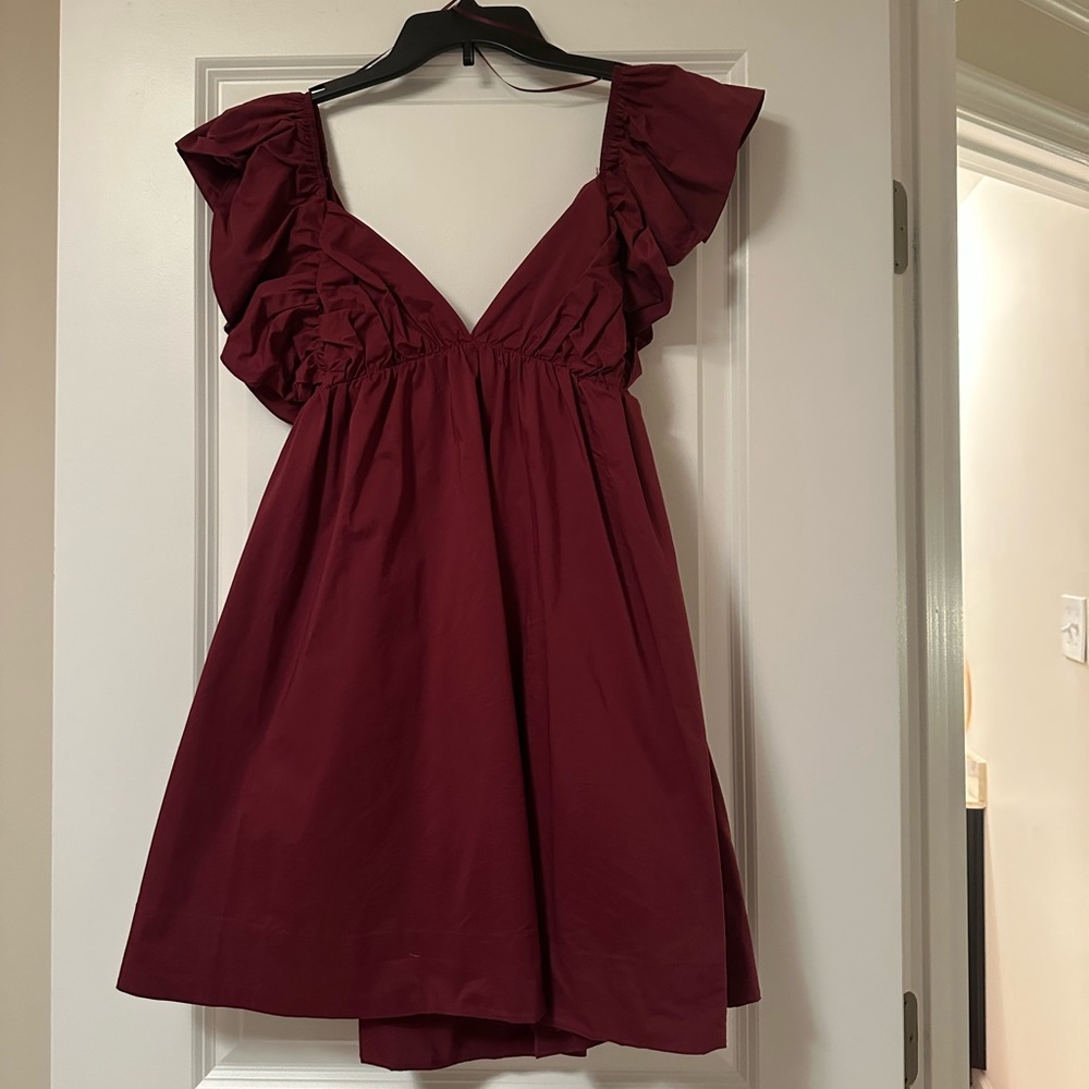 Day + Moon Maroon Dress